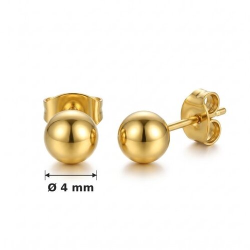 Lundholm Max – Ball Stud Earrings for Women 3 mm – Rose Gold Lundholm Max – Ball Stud Earrings for Women 3 mm – Rose Gold