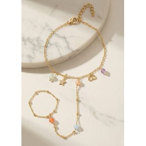 Lundholm Mona – Handsieraad (Hand Chain) met Ring – Goudkleurig Lundholm Mona – Handsieraad (Hand Chain) met Ring – Goudkleurig