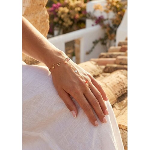 Lundholm Mona – Hand Chain with Ring – Gold-Tone Lundholm Mona – Hand Chain with Ring – Gold-Tone