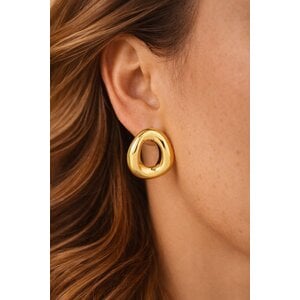 Lundholm Fae – Statement Stud Earrings for Women – Gold-Tone Lundholm Fae – Statement Stud Earrings for Women – Gold-Tone