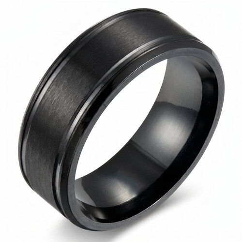 Lundholm Torsten – Wide Men's Ring 8 mm – Size 65 – Black Lundholm Torsten – Wide Men's Ring 8 mm – Size 65 – Black