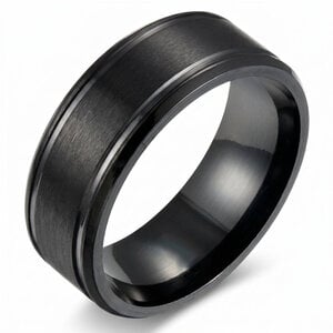 Lundholm Torsten – Wide Men's Ring 8 mm – Size 67 – Black Lundholm Torsten – Wide Men's Ring 8 mm – Size 67 – Black