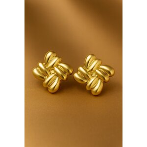 Lundholm Eira – Statement Oorstekers 3 cm – Goudkleurig