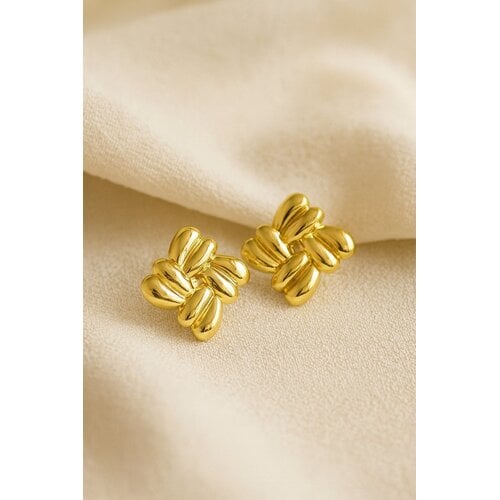 Lundholm Eira – Statement Oorstekers 3 cm – Goudkleurig Lundholm Eira – Statement Oorstekers 3 cm – Goudkleurig