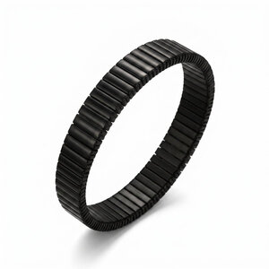 Lundholm Sven – Elastische Schakelarmband Heren – Zwart Lundholm Sven – Elastische Schakelarmband Heren – Zwart