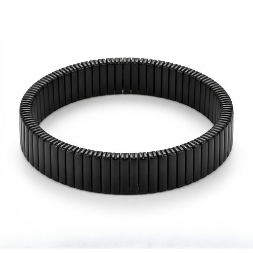 Lundholm Sven – Elastische Schakelarmband Heren – Zwart