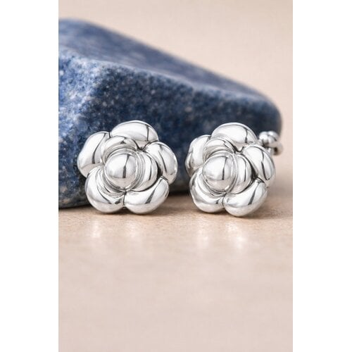 Lundholm Rosie – Bloem Statement Oorstekers Dames – Zilverkleurig Lundholm Rosie – Bloem Statement Oorstekers Dames – Zilverkleurig