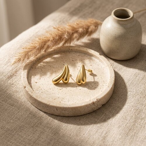 Lundholm Lana – Sculptural Statement Oorknopjes Dames – Zilverkleurig Lundholm Lana – Sculptural Statement Oorknopjes Dames – Zilverkleurig