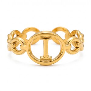 Lundholm Quincy – Adjustable Initial Ring – Letter I – Gold-Tone Lundholm Quincy – Adjustable Initial Ring – Letter I – Gold-Tone
