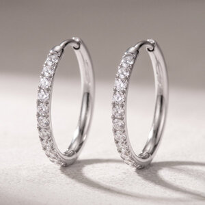 Lundholm Delia – Kleine Oorringen met Zirkonia 16 mm – Zilverkleurig Lundholm Delia – Kleine Oorringen met Zirkonia 16 mm – Zilverkleurig