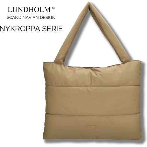 Lundholm Nykroppa – Grote Puffer Shopper – Taupe Lundholm Nykroppa – Grote Puffer Shopper – Taupe