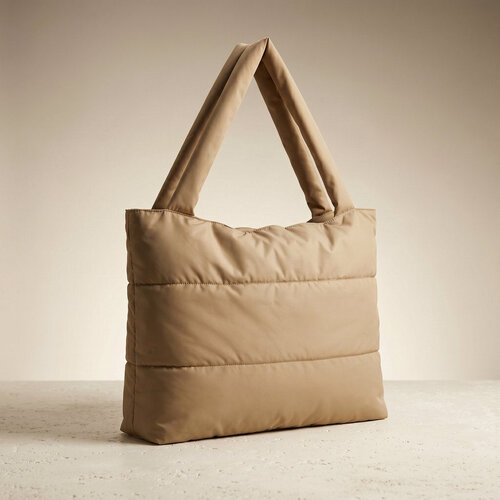 Lundholm Nykroppa – Grote Puffer Shopper – Taupe Lundholm Nykroppa – Grote Puffer Shopper – Taupe