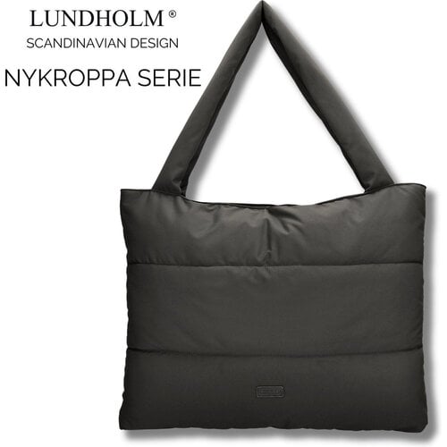 Lundholm Nykroppa – Grote Puffer Shopper – Zwart Lundholm Nykroppa – Grote Puffer Shopper – Zwart