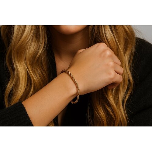 Lundholm Davide – Gevlochten Armband Dames Verstelbaar – Goudkleurig Lundholm Davide – Gevlochten Armband Dames Verstelbaar – Goudkleurig