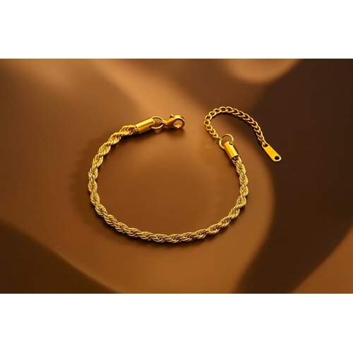 Lundholm Davide – Gevlochten Armband Dames Verstelbaar – Goudkleurig Lundholm Davide – Gevlochten Armband Dames Verstelbaar – Goudkleurig