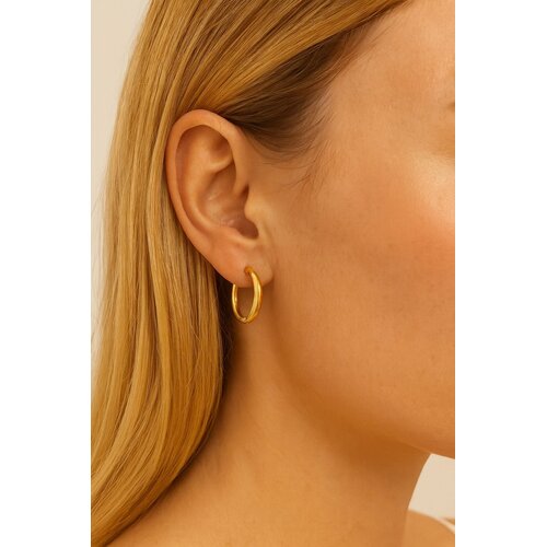 Lundholm Elma – Oorringen 2,5 cm Dames – Goudkleurig Lundholm Elma – Oorringen 2,5 cm Dames – Goudkleurig