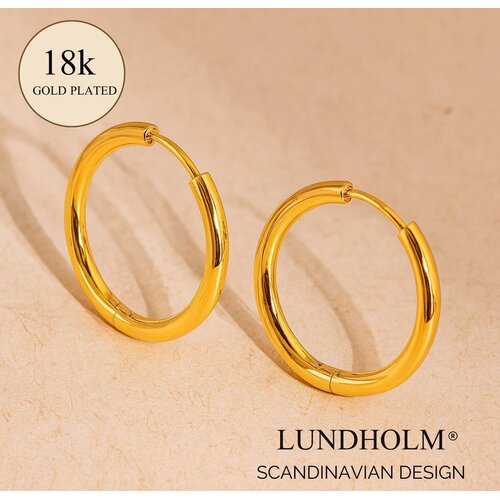 Lundholm Elma – Oorringen 2,5 cm Dames – Goudkleurig Lundholm Elma – Oorringen 2,5 cm Dames – Goudkleurig