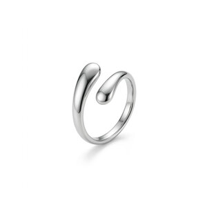 Lundholm Dagny – Verstelbare Open Druppelring – Zilverkleurig Lundholm Dagny – Verstelbare Open Druppelring – Zilverkleurig