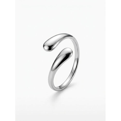 Lundholm Dagny – Verstelbare Open Druppelring – Zilverkleurig Lundholm Dagny – Verstelbare Open Druppelring – Zilverkleurig