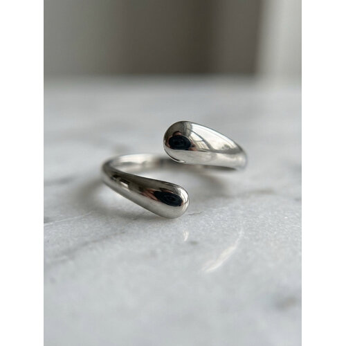 Lundholm Dagny – Verstelbare Open Druppelring – Zilverkleurig Lundholm Dagny – Verstelbare Open Druppelring – Zilverkleurig