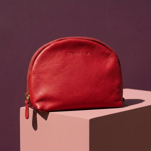 Lundholm Leren Make-up Tasje Dames – Rood Lundholm Leren Make-up Tasje Dames – Rood