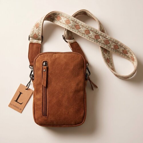 Lundholm Strömsund – Crossbody Telefoontasje Kunstleer – 4 Kleuren – Bruin Lundholm Strömsund – Crossbody Telefoontasje Kunstleer – 4 Kleuren – Bruin