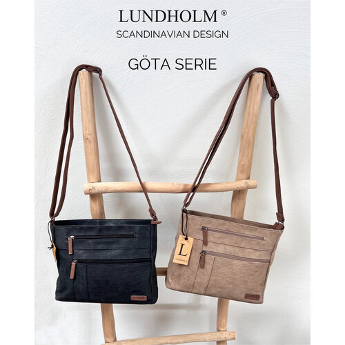 Lundholm Göta – Schoudertas PU Leer – Taupe Lundholm Göta – Schoudertas PU Leer – Taupe