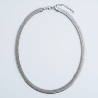 Elsie – Gevlochten Ketting 8 mm – Zilverkleurig