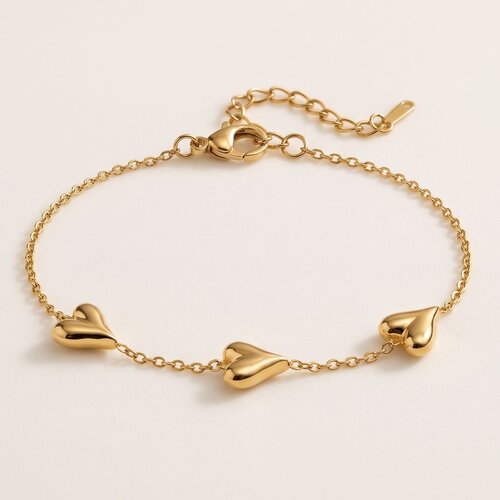 Lundholm Lise – Hartjes Armband Dames – Goudkleurig Lundholm Lise – Hartjes Armband Dames – Goudkleurig