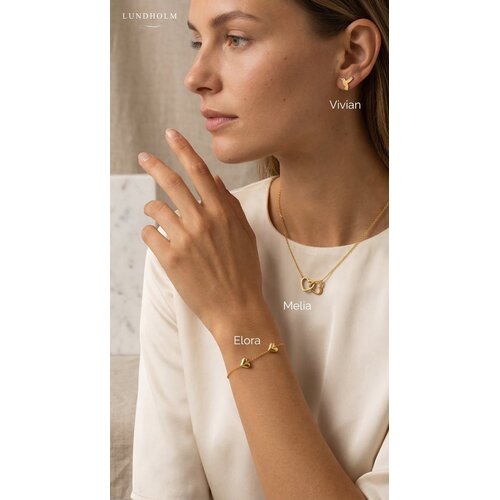 Lundholm Lise – Hartjes Armband Dames – Goudkleurig Lundholm Lise – Hartjes Armband Dames – Goudkleurig