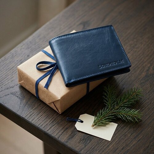 Lundholm Leren Heren Portemonnee met RFID – Donkerblauw Lundholm Leren Heren Portemonnee met RFID – Donkerblauw