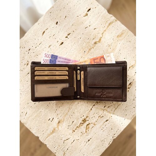 Lundholm Leren Billfold Heren Portemonnee met RFID – Donkerbruin Lundholm Leren Billfold Heren Portemonnee met RFID – Donkerbruin
