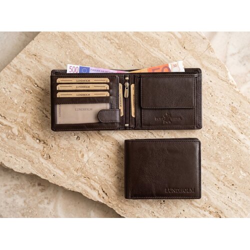 Lundholm Leren Billfold Heren Portemonnee met RFID – Donkerbruin Lundholm Leren Billfold Heren Portemonnee met RFID – Donkerbruin