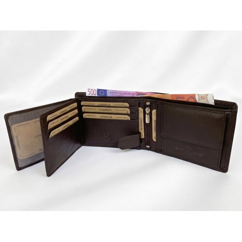Lundholm Leren Billfold Heren Portemonnee met RFID – Donkerbruin Lundholm Leren Billfold Heren Portemonnee met RFID – Donkerbruin