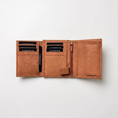 Lundholm Heren Portemonnee Echt Rundleer met RFID 12 Pasjes – Cognac Lundholm Heren Portemonnee Echt Rundleer met RFID 12 Pasjes – Cognac