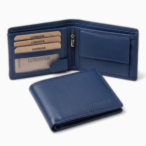 Lundholm Göteborg – Leren Billfold Dames Portemonnee met RFID – Azuurblauw Lundholm Göteborg – Leren Billfold Dames Portemonnee met RFID – Azuurblauw