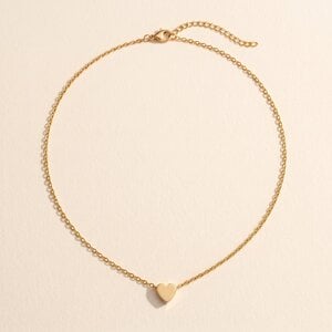Lundholm Ketting met Massief Hartje – Goudkleurig Lundholm Ketting met Massief Hartje – Goudkleurig