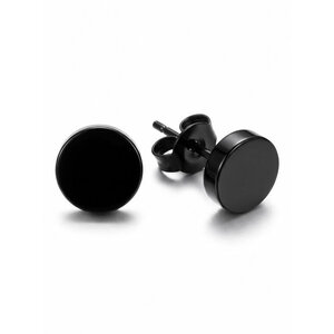 Lundholm Axel – Platte Ronde Heren Oorknopjes 8 mm – Zwart Lundholm Axel – Platte Ronde Heren Oorknopjes 8 mm – Zwart