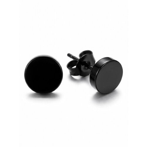 Lundholm Axel – Platte Ronde Heren Oorknopjes 8 mm – Zwart Lundholm Axel – Platte Ronde Heren Oorknopjes 8 mm – Zwart