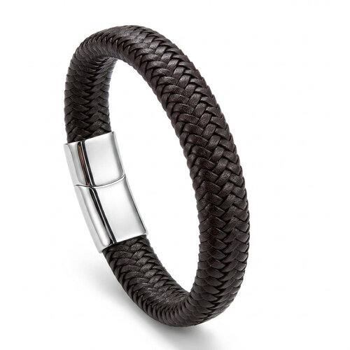 Lundholm Lars – Heren Armband van Gevlochten Leer – Zwart Lundholm Lars – Heren Armband van Gevlochten Leer – Zwart
