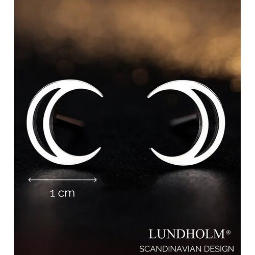 Lundholm Oorknopjes Halve Maan 1 cm – Zilverkleurig Lundholm Oorknopjes Halve Maan 1 cm – Zilverkleurig