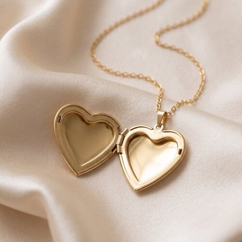 Lundholm Lundholm Isolde Medaillon Ketting Dames Goudkleurig - Hartjes Ketting met Foto Erin - Hart Fotomedaillon dat Open Kan voor 2 Foto's - Premium Stainless Steel Gold Plated - Waterproof & Hypoallergeen Lundholm Lundholm Isolde Medaillon Ketting Dames Goudkleurig - Hartjes Ketting met Foto Erin - Hart Fotomedaillon dat Open Kan voor 2 Foto's - Premium Stainless Steel Gold Plated - Waterproof & Hypoallergeen
