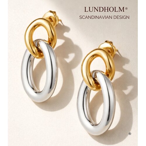 Lundholm Evita – Two-Tone Oorringen – Goud- en Zilverkleurig Lundholm Evita – Two-Tone Oorringen – Goud- en Zilverkleurig