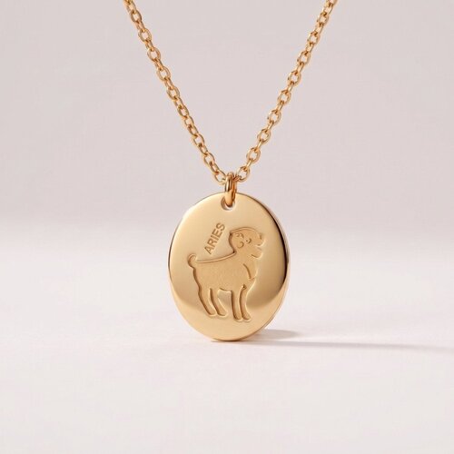 Lundholm Solenne – Sterrenbeeld Ketting – Ram – Goudkleurig Lundholm Solenne – Sterrenbeeld Ketting – Ram – Goudkleurig