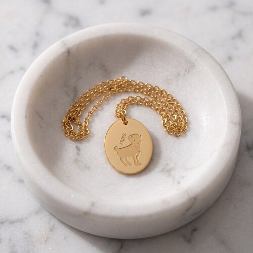 Lundholm Solenne – Sterrenbeeld Ketting – Ram – Goudkleurig Lundholm Solenne – Sterrenbeeld Ketting – Ram – Goudkleurig