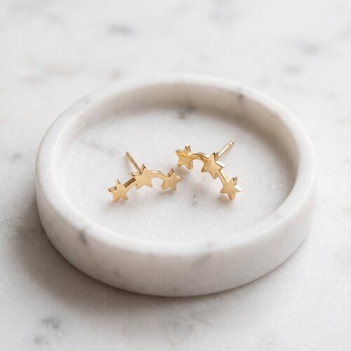 Lundholm Seraphine – Vallende Ster Oorknopjes 12 x 5 mm – Goudkleurig Lundholm Seraphine – Vallende Ster Oorknopjes 12 x 5 mm – Goudkleurig