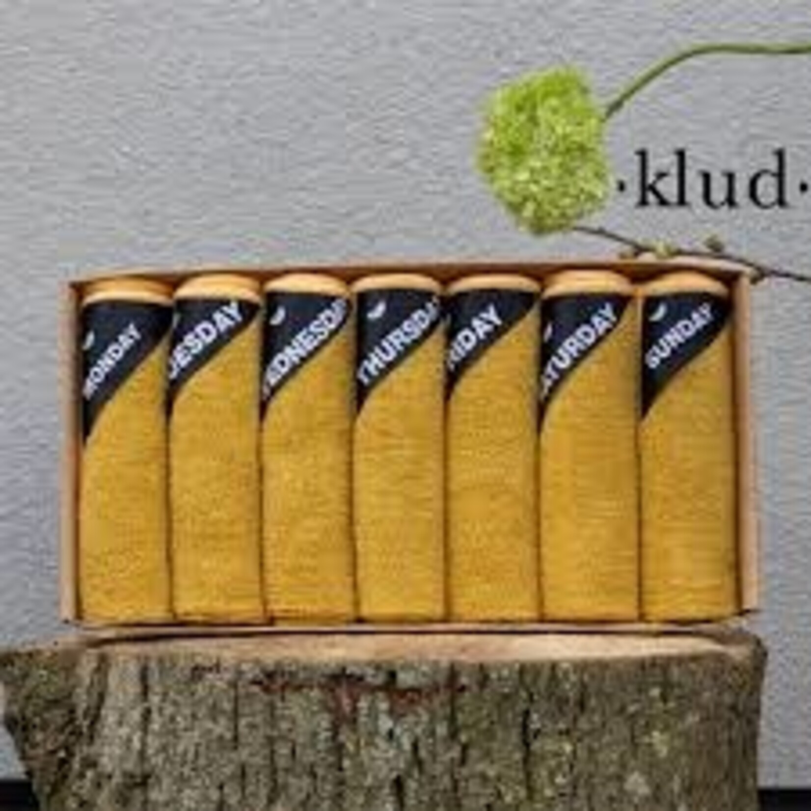 Klud curry geel vaatdoekjes Klud vaatdoekjes 1 voor elke dag van de week KD-111