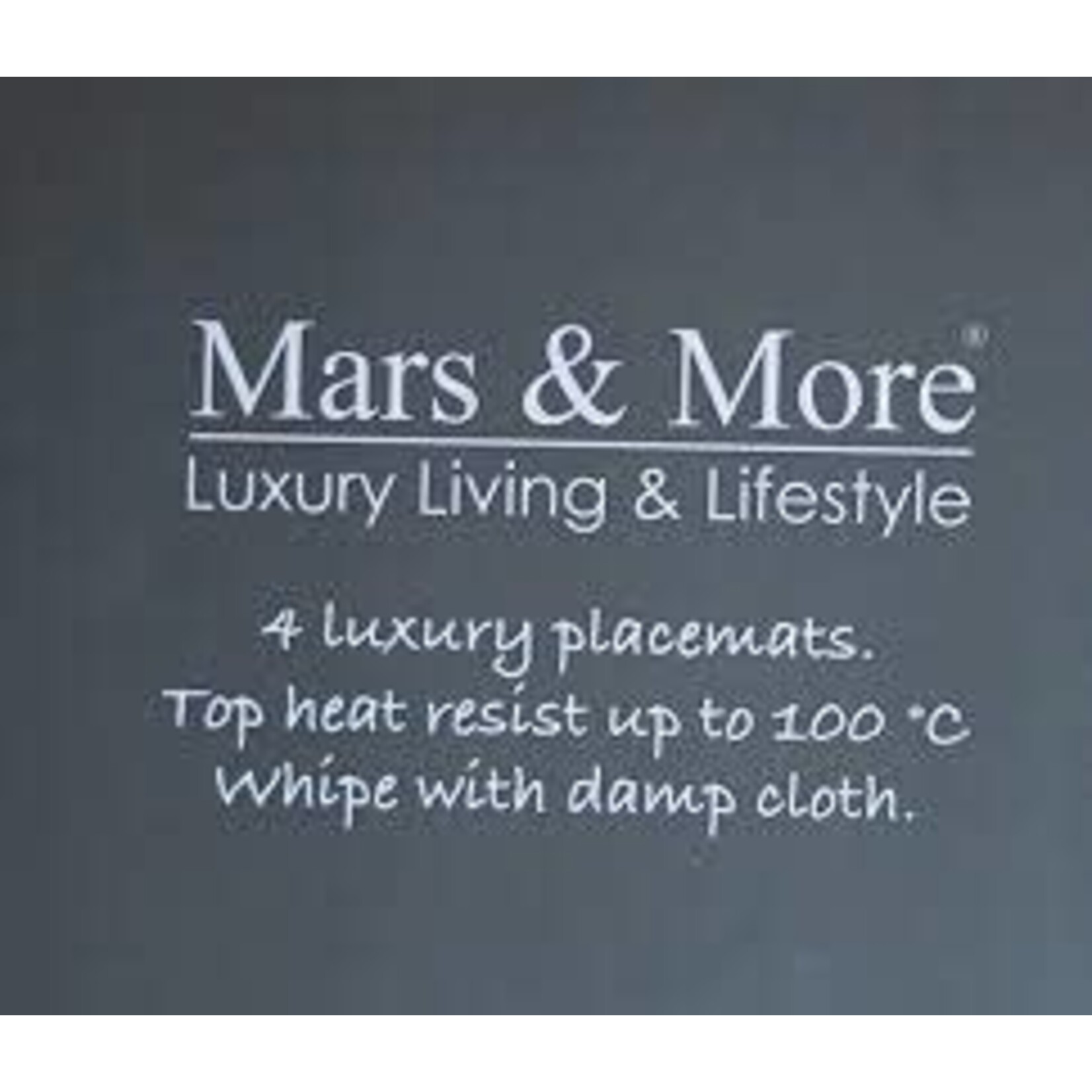 Mars & More Placemats konijn achterpoten set-4 placemats kurk onderlaag Mars & More SCPMKGA