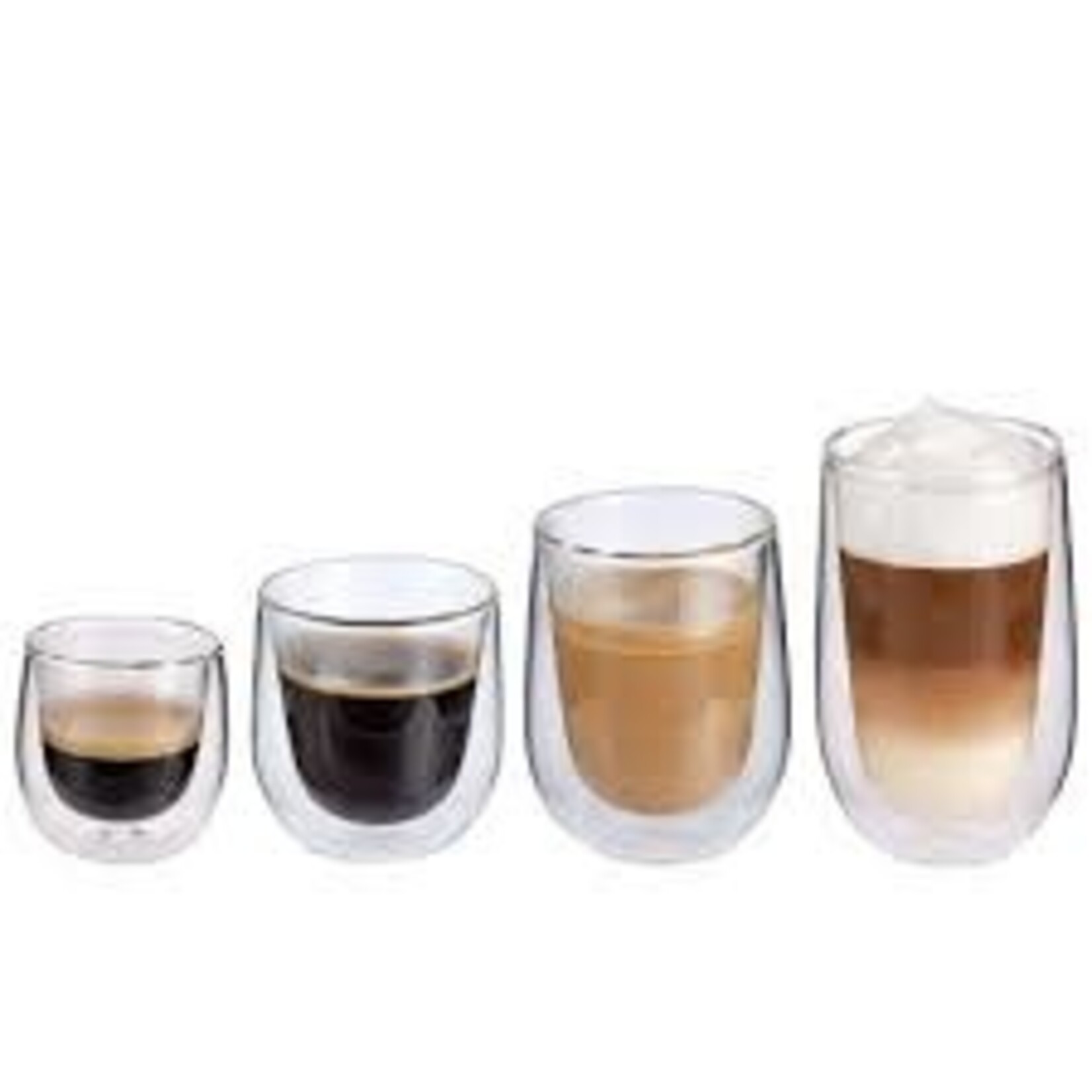 Cilio Helder glas 250 ml Cappuccino glas set-2 dubbelwandig Cilio Verona cappuccino glas Cilio 292824