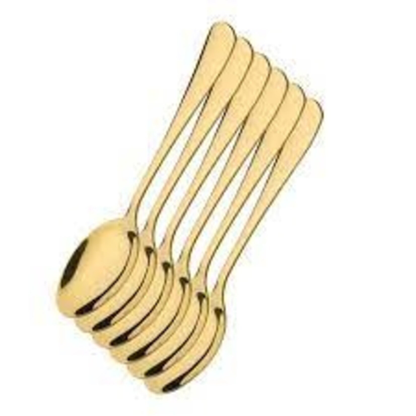 Cilio set-6 gouden koffielepels 135 mm Cilio koffielepels goud Cilio 124996